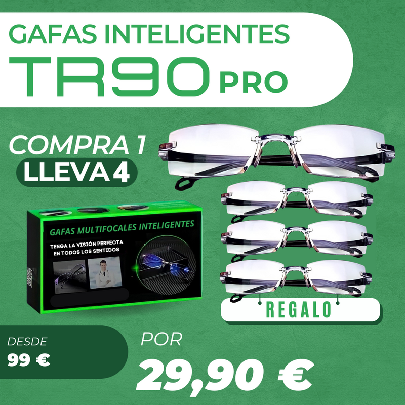 (COMPRA 1 LLEVA 4) - GAFAS MULTIFOCALES INTELIGENTES TR90PRO PROMOCION CIERRE DE LA TIENDA - ENVIO GRÁTIS 24HR MRW