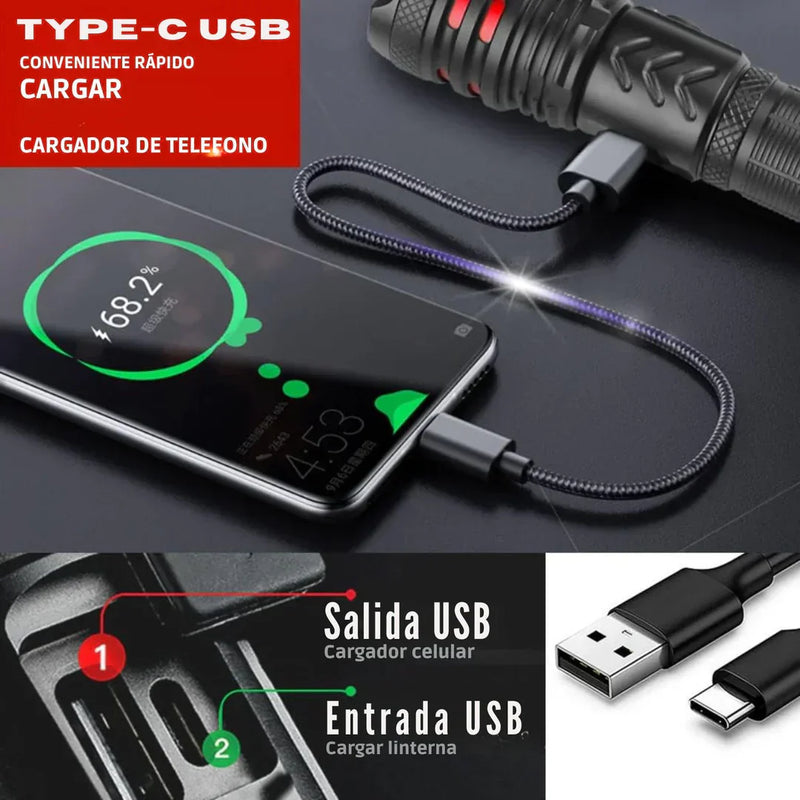 COMPRA 1 y LLEVA 2 - Telescopio Portátil 500x Estrella + Linterna Táctica TitaniumPro (PROMOCIÓN SOLO HASTA HOY)